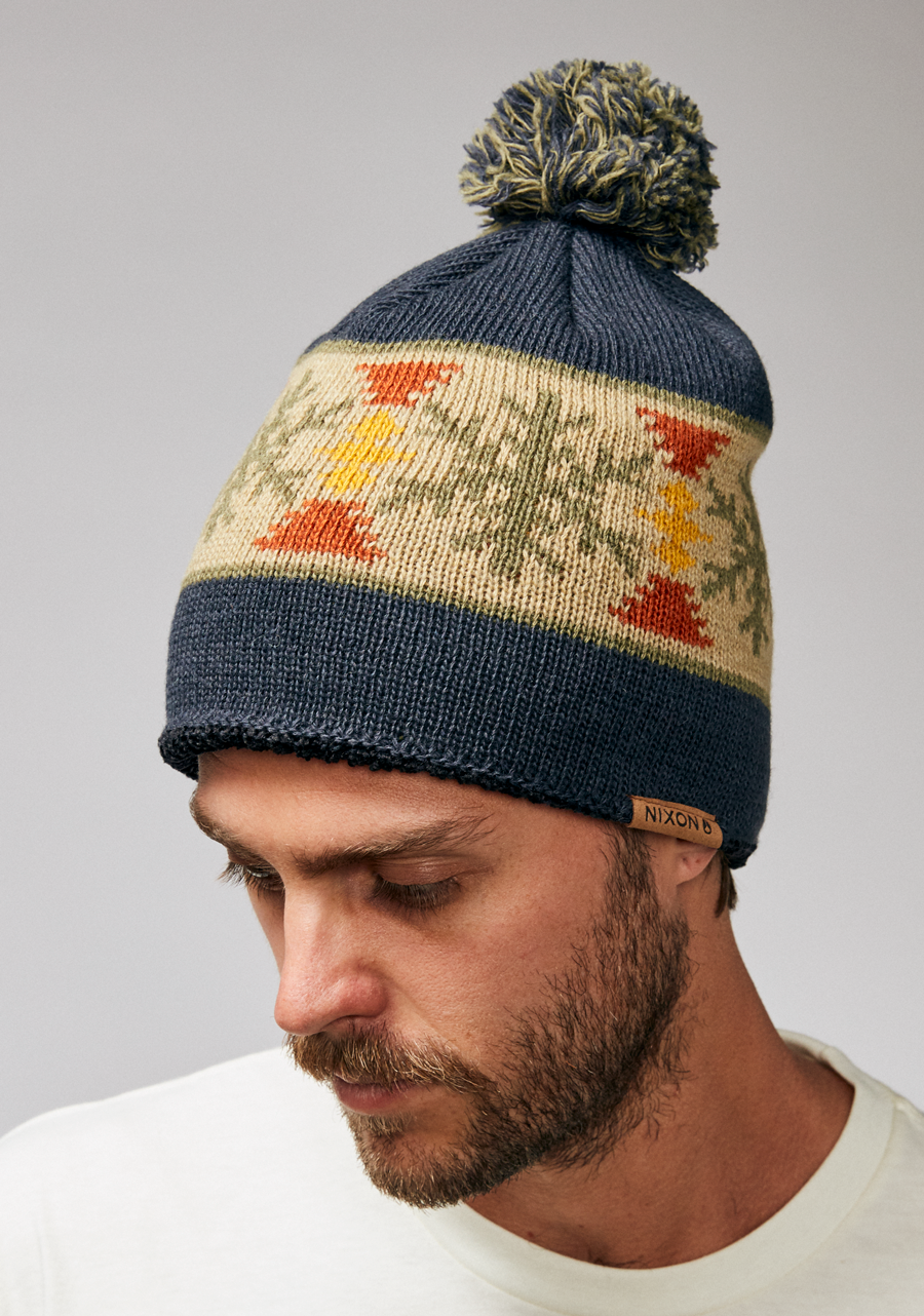 Custom slouch beanie production sample