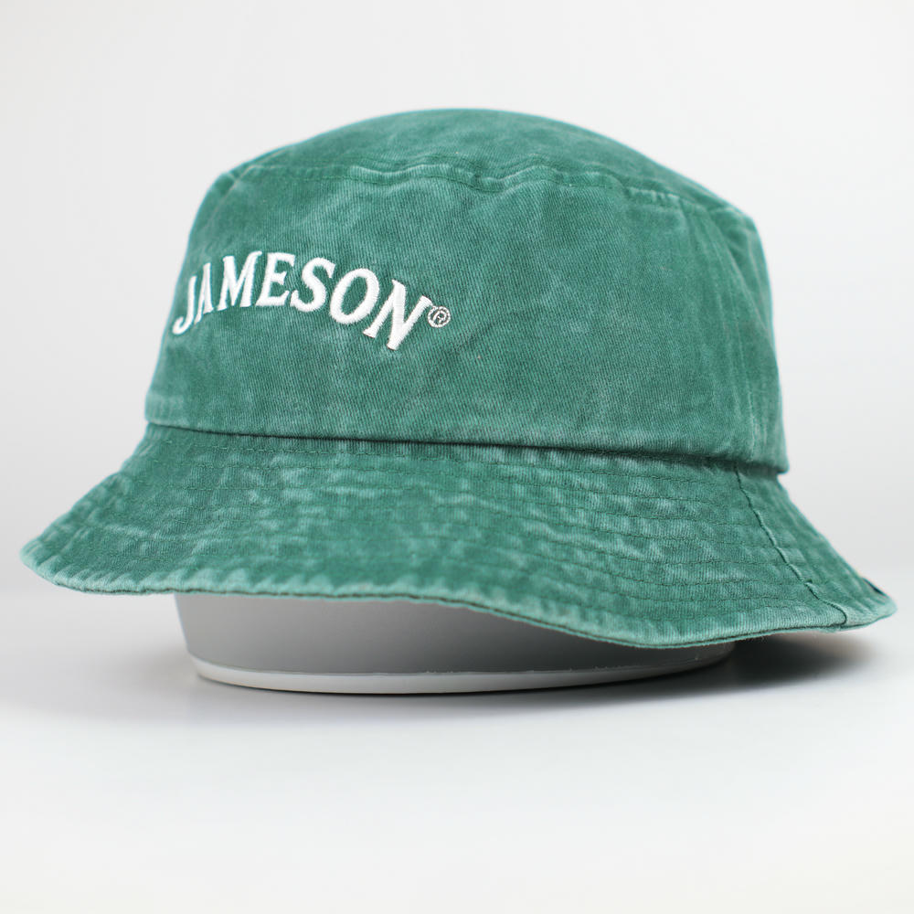 Custom nylon packable bucket hat sample