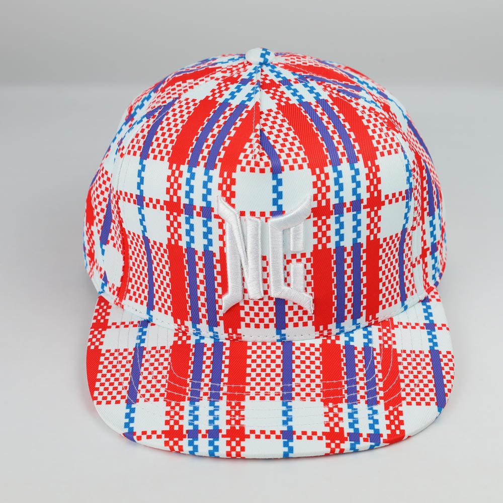 Custom flat brim hat urban style sample