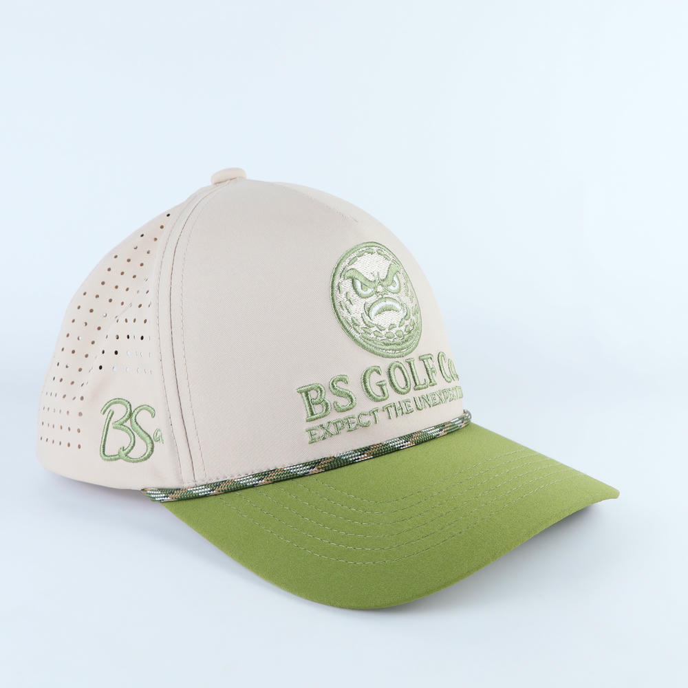 Performance golf hat moisture wicking sample