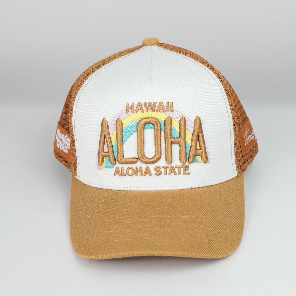 3D embroidery trucker hat bulk order sample
