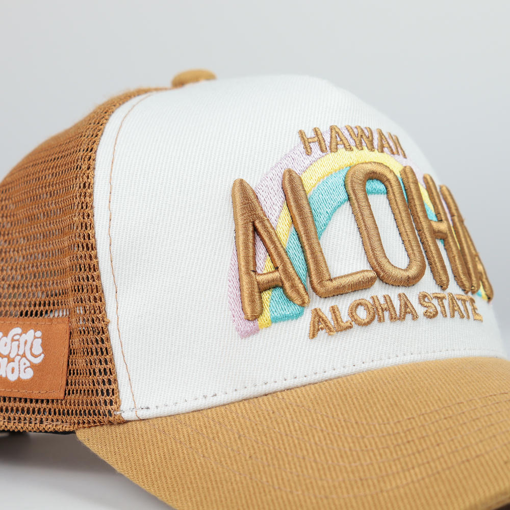 Custom trucker hat foam front mesh back sample